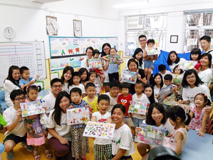 BNP Paribas and Sham Shui Po children make environmentally friendly stationery photo 